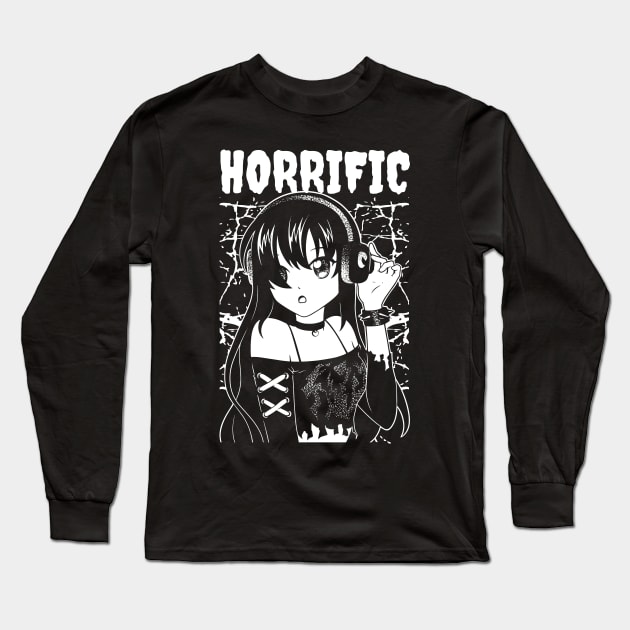 DARK ANIME GIRL Long Sleeve T-Shirt by madeinchorley